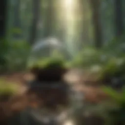 Inspiring quote on a serene landscape