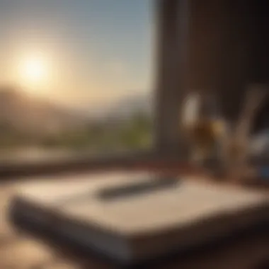 Journey Within A journal and pen symbolizing self-reflection
