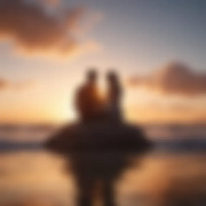 A peaceful sunset symbolizing release and closure