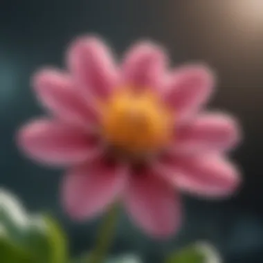 A close-up of a delicate flower blooming, representing personal growth and the beauty of self-acceptance.