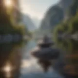 A serene landscape symbolizing inner peace