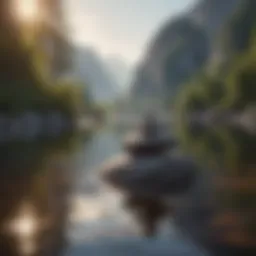 A serene landscape symbolizing inner peace