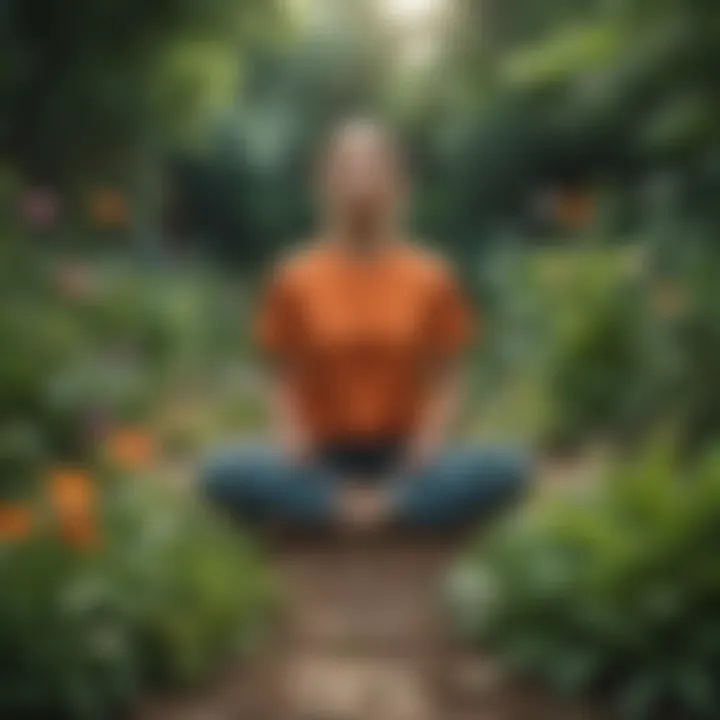 A vibrant garden representing personal growth