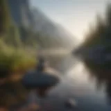 A serene landscape symbolizing peace and acceptance