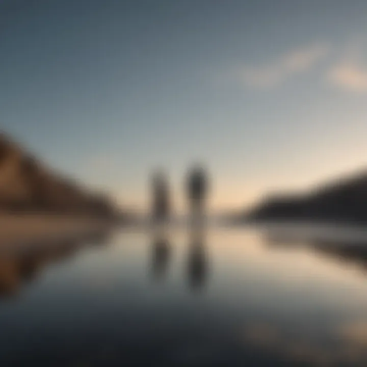 A solitary figure gazing at the horizon, symbolizing reflection and letting go.