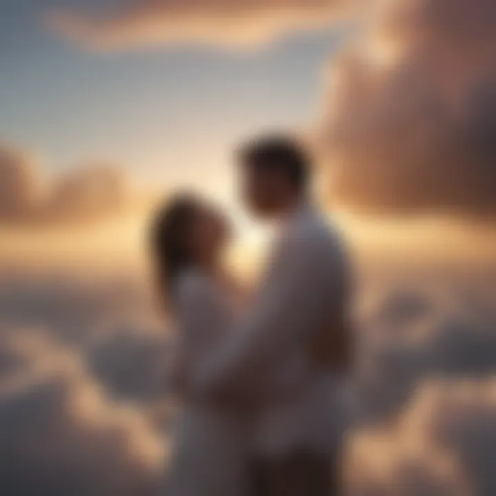 A sunrise breaking through clouds, symbolizing new beginnings and hope.