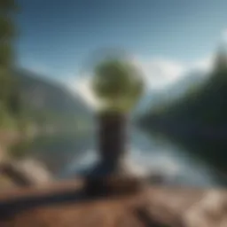 A serene landscape symbolizing mindfulness and tranquility
