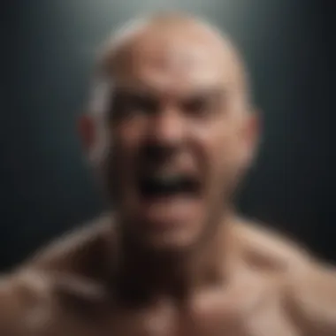 Abstract Representation of Anger and Mindfulness Abstract representation of anger and mindfulness