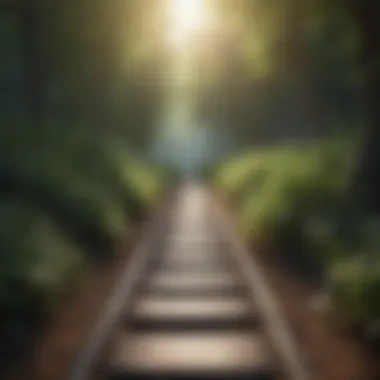 Pathway Leading to Calmness and Self-Reflection Pathway leading to calmness and self-reflection