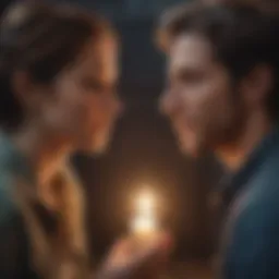 Couple engaging in a heartfelt conversation