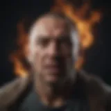 Abstract representation of anger and its psychological impact