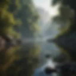 A serene landscape representing mental clarity