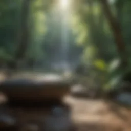 Serene landscape for meditation practice