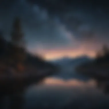 The Tranquility of the Night Sky A serene night sky filled with stars