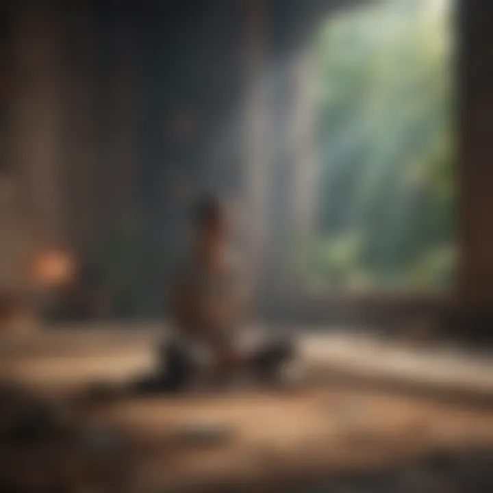 Visualization techniques for anxiety relief during meditation