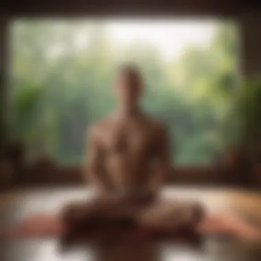 Diverse meditation techniques showcased in a serene setting