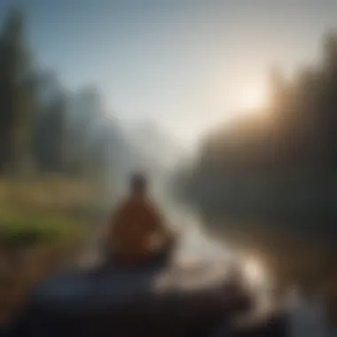 Finding Calm in Nature A serene landscape inviting calmness and focus