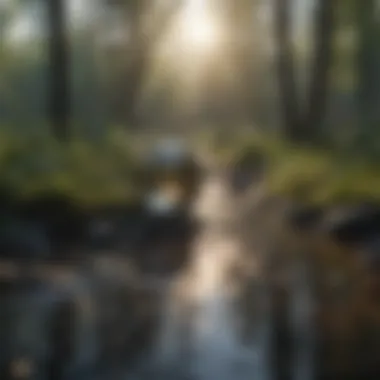 Tranquility in Loss A serene landscape symbolizing tranquility amidst grief.