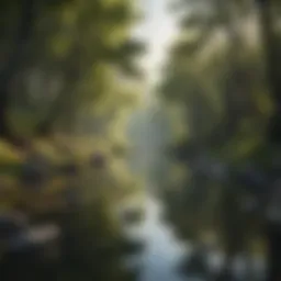 A serene landscape reflecting tranquility and peace.