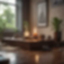 Workspace with Meditation Tools