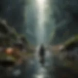 Visualization of a peaceful mind amidst chaos