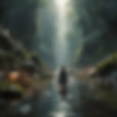 Visualization of a peaceful mind amidst chaos