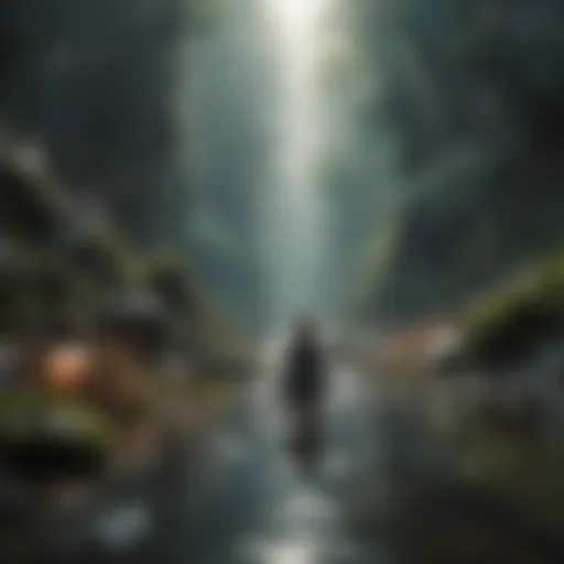Visualization of a peaceful mind amidst chaos