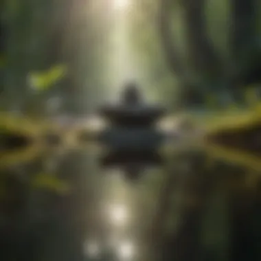Nature's Harmony with Meditation Music Natural elements harmonizing with music vibrations