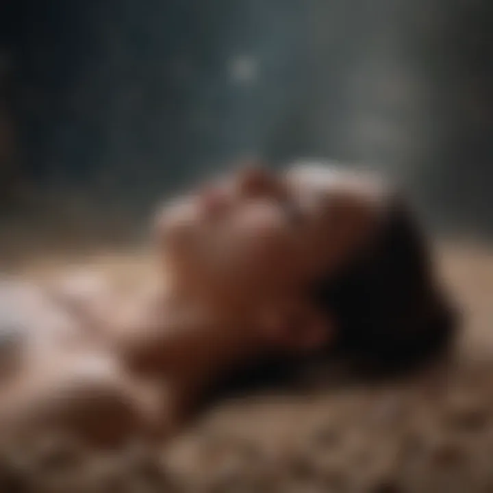 Breathwork session demonstrating calmness