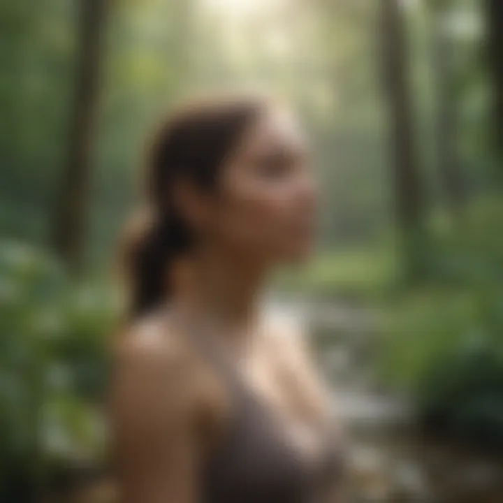 A serene nature scene illustrating mindfulness