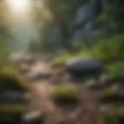 Serene landscape representing a tranquil mind