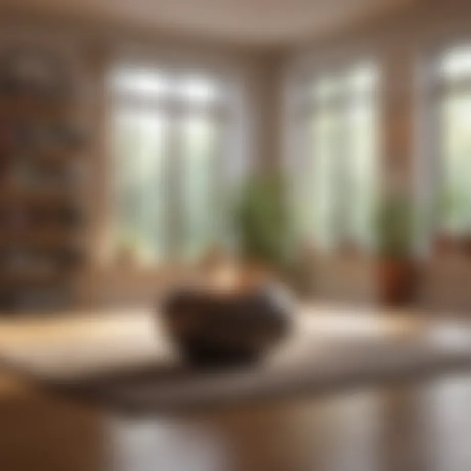A serene classroom environment designed for mindfulness activities.