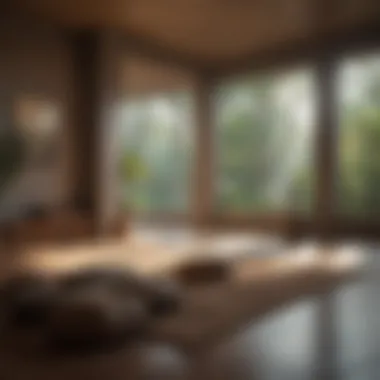 Inviting Meditation Area Meditation space with calming elements