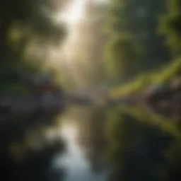 A serene landscape for mindfulness reflection