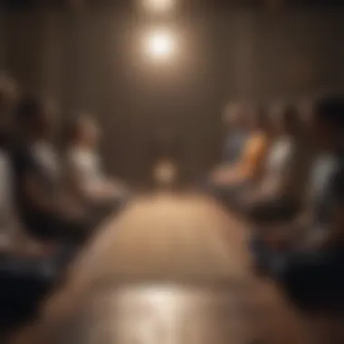 Collective Focus Group of students engaged in a meditation session