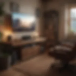 Cozy gaming setup for relaxation