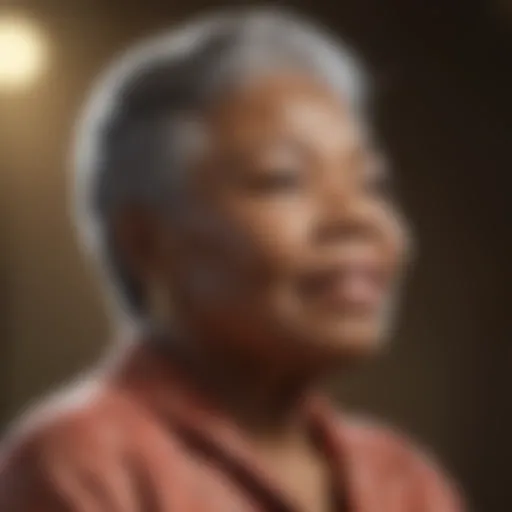 Maya Angelou reflecting on resilience