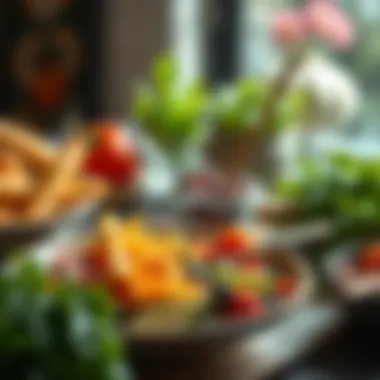 Healthy meal rich in nutrients