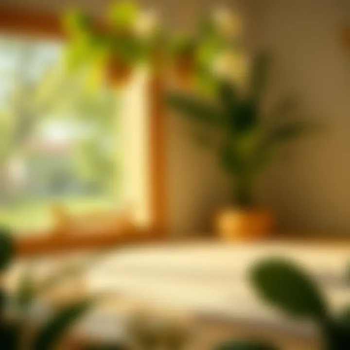 Serene environment encouraging relaxation