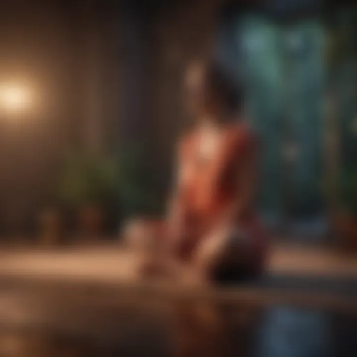 A calm meditation session illustrating focus and self-awareness