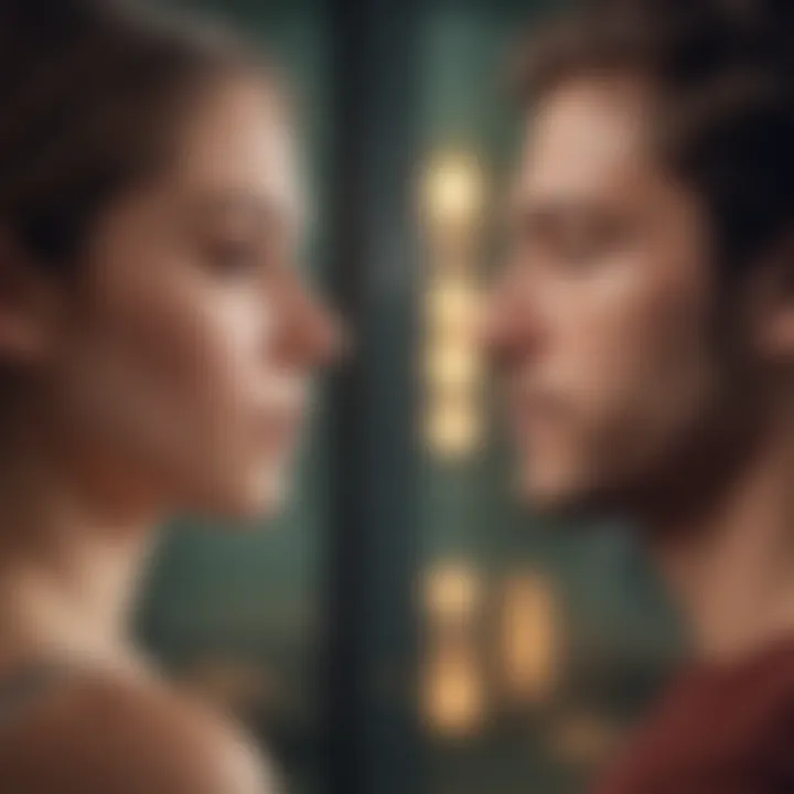 Illustration of a person reflecting on past relationships