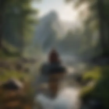 A serene landscape symbolizing tranquility and mindfulness