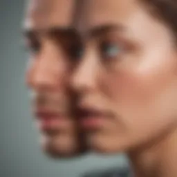 Illustration depicting the internal struggle of anxiety in relationships.