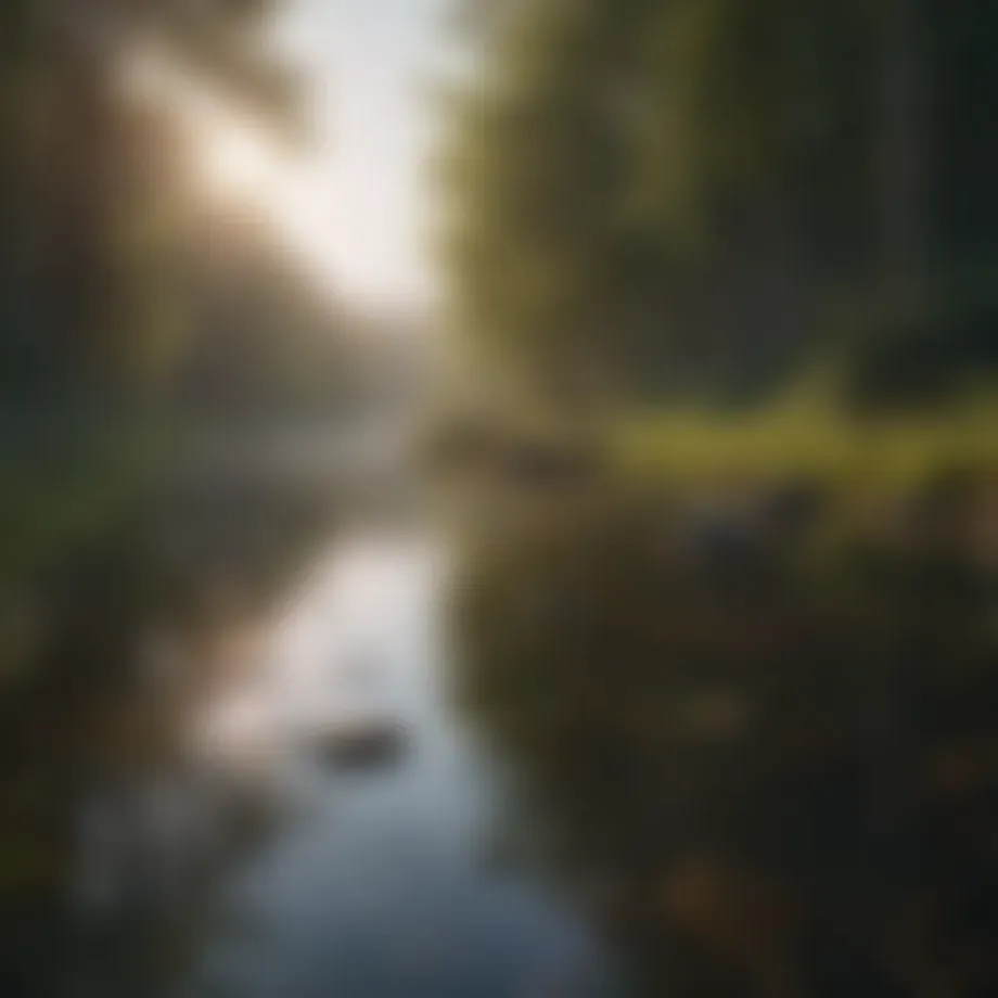 Serene landscape representing calmness amidst anxiety