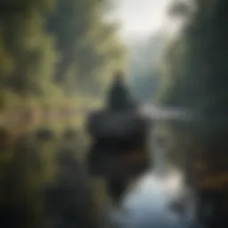 Tranquil landscape reflecting inner peace
