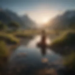 A serene landscape symbolizing inner peace and self-discovery