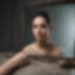 Reflective surface symbolizing self-exploration