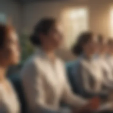 Diversity in Corporate Wellness Illustration of a diverse workplace promoting wellness
