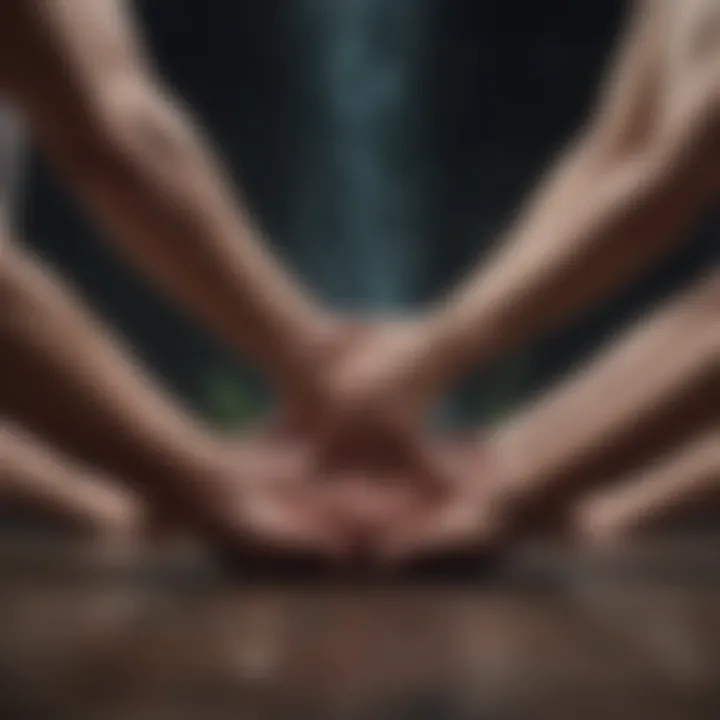 A support network symbolizing connection and strength