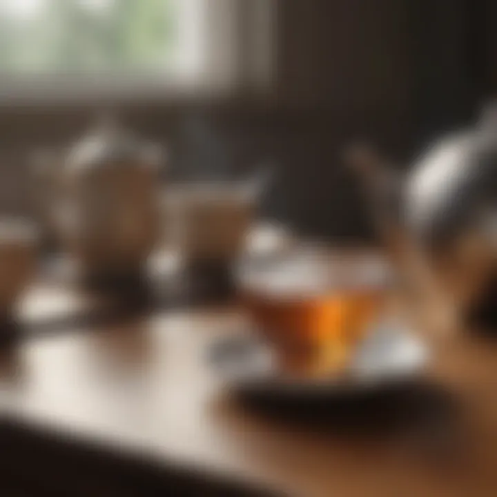 A comforting cup of tea in a calming setting